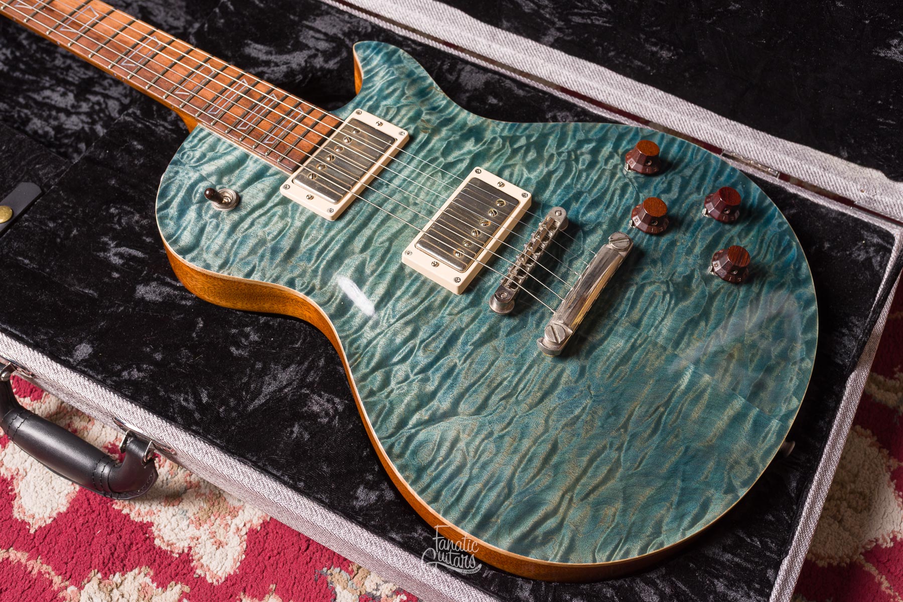 Patrick James Eggle Macon Single Cut - Island Blue Burst #30370 Second Hand