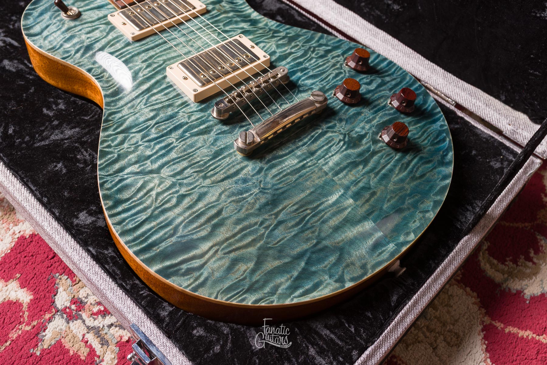Patrick James Eggle Macon Single Cut - Island Blue Burst #30370 Second Hand