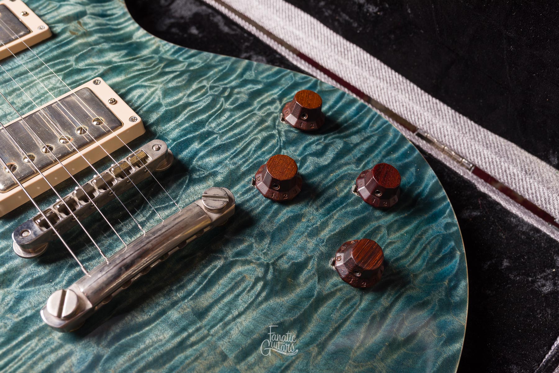 Patrick James Eggle Macon Single Cut - Island Blue Burst #30370 Second Hand