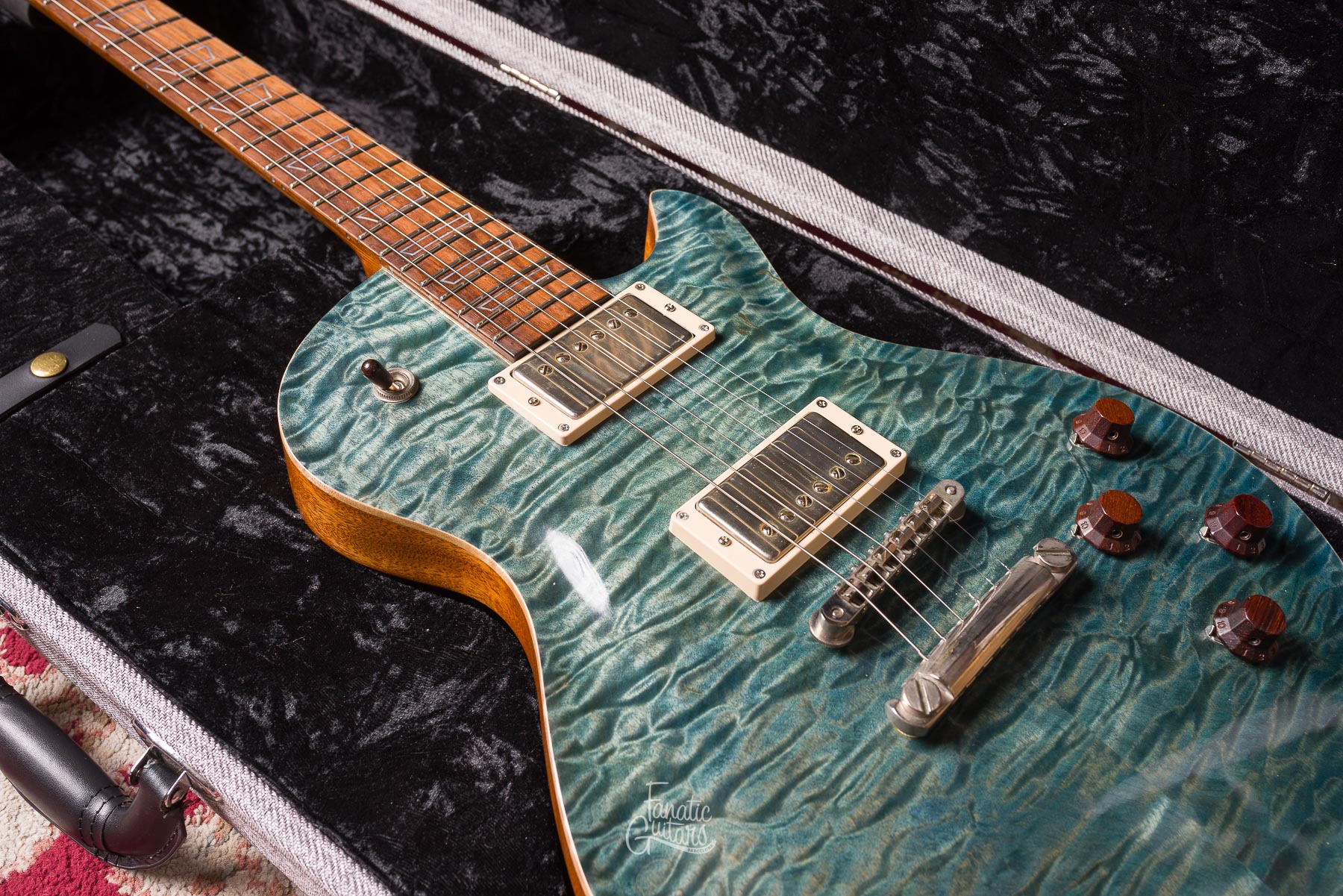 Patrick James Eggle Macon Single Cut - Island Blue Burst #30370 Second Hand