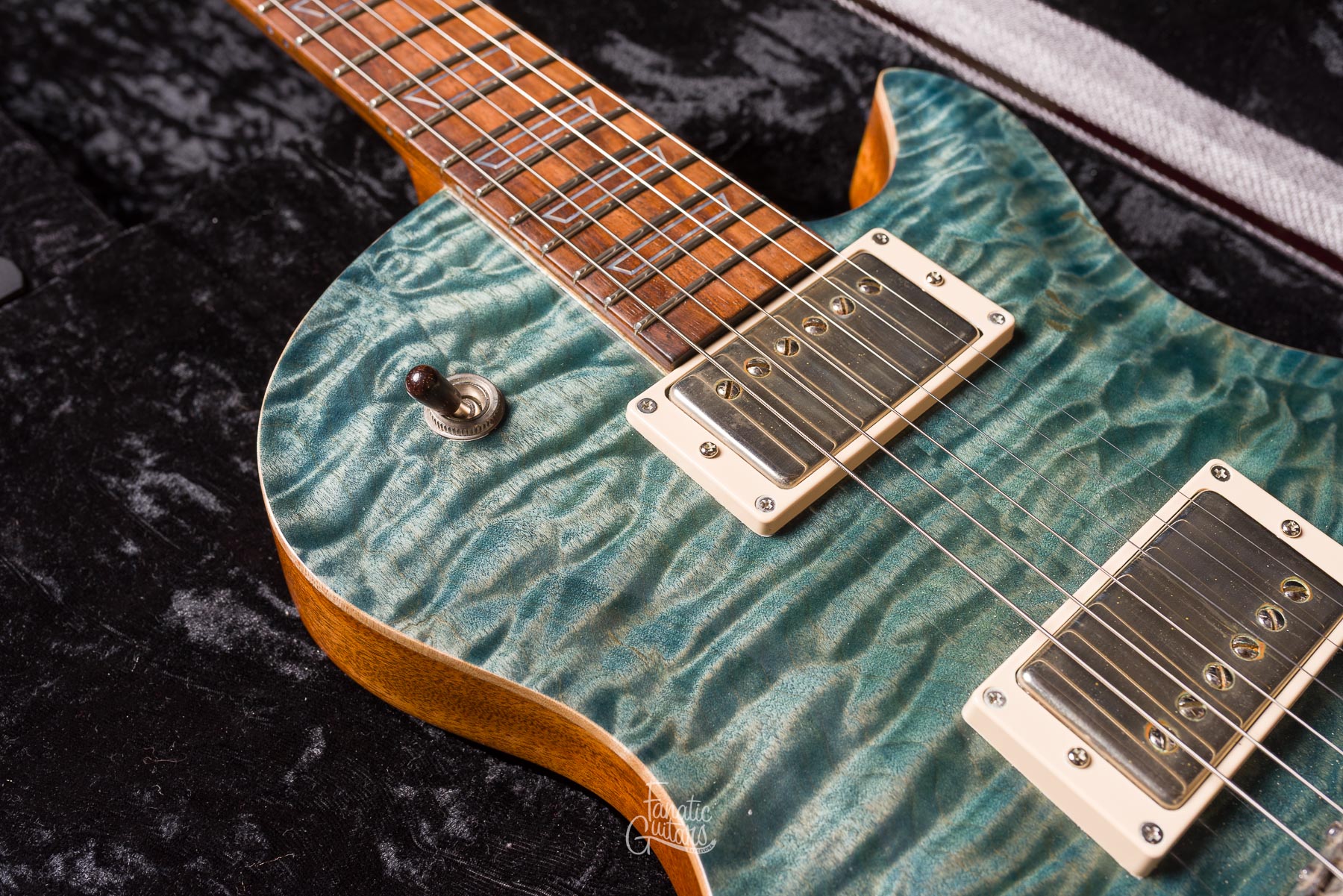 Patrick James Eggle Macon Single Cut - Island Blue Burst #30370 Second Hand