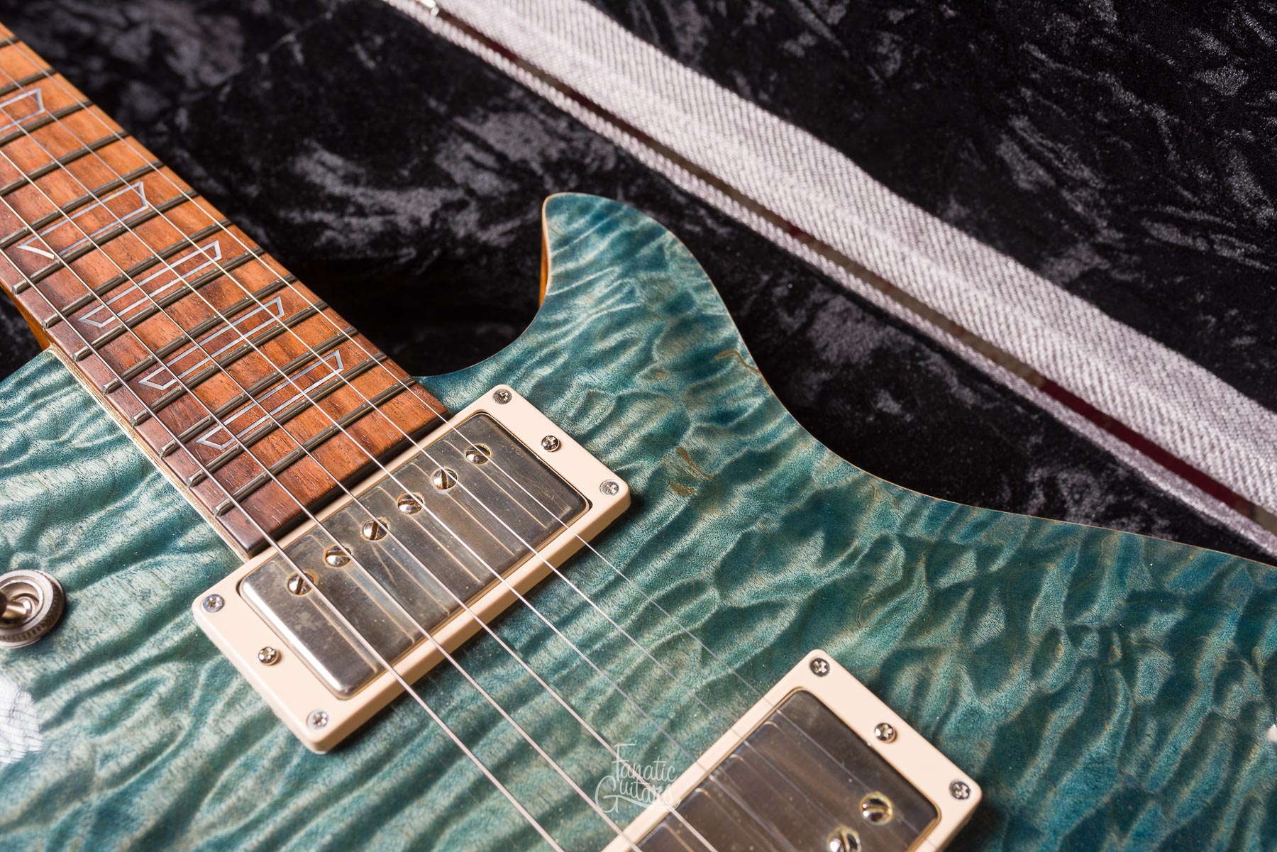 Patrick James Eggle Macon Single Cut - Island Blue Burst #30370 Second Hand