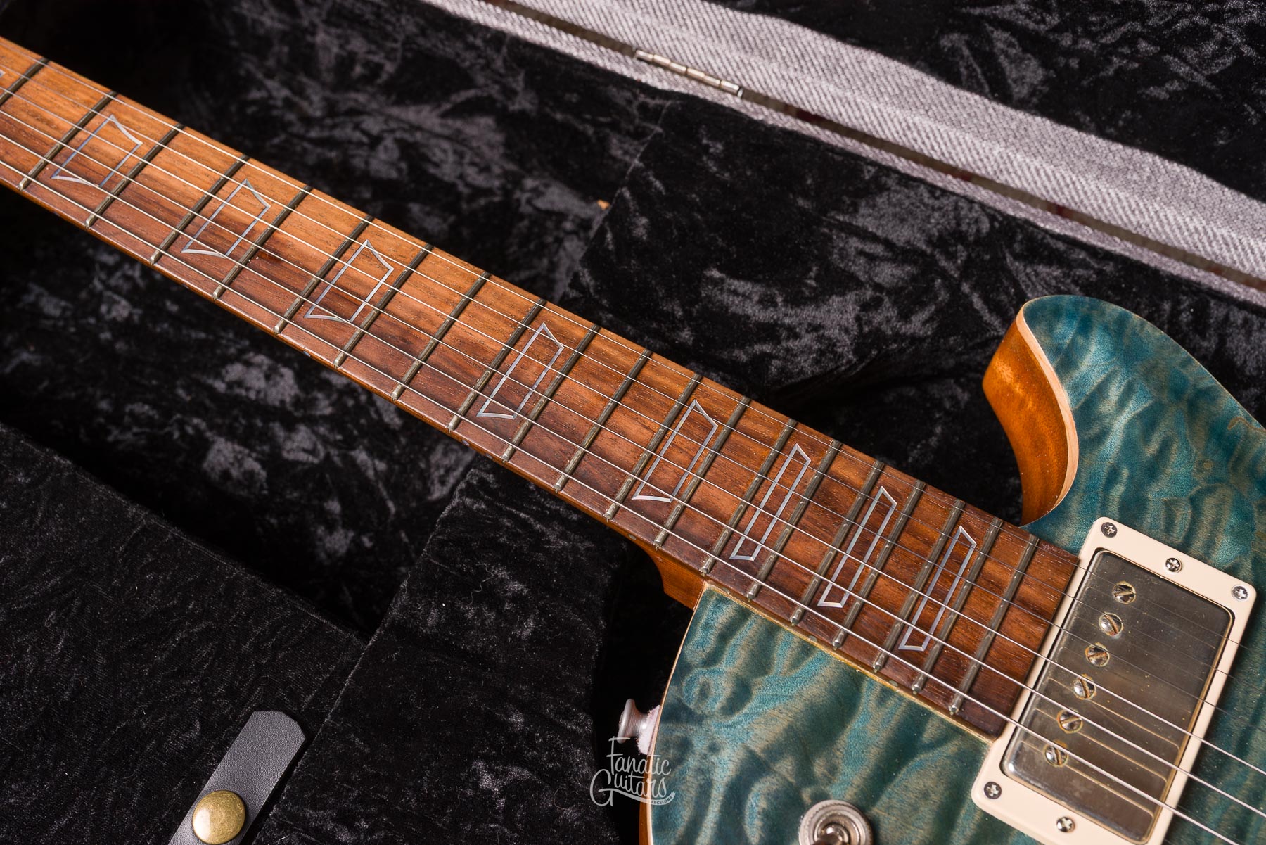 Patrick James Eggle Macon Single Cut - Island Blue Burst #30370 Second Hand