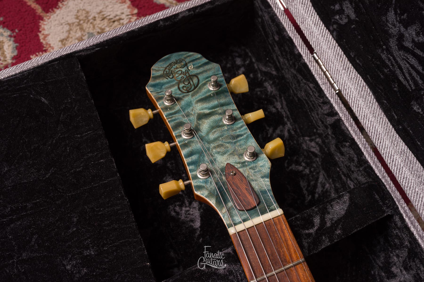 Patrick James Eggle Macon Single Cut - Island Blue Burst #30370 Second Hand