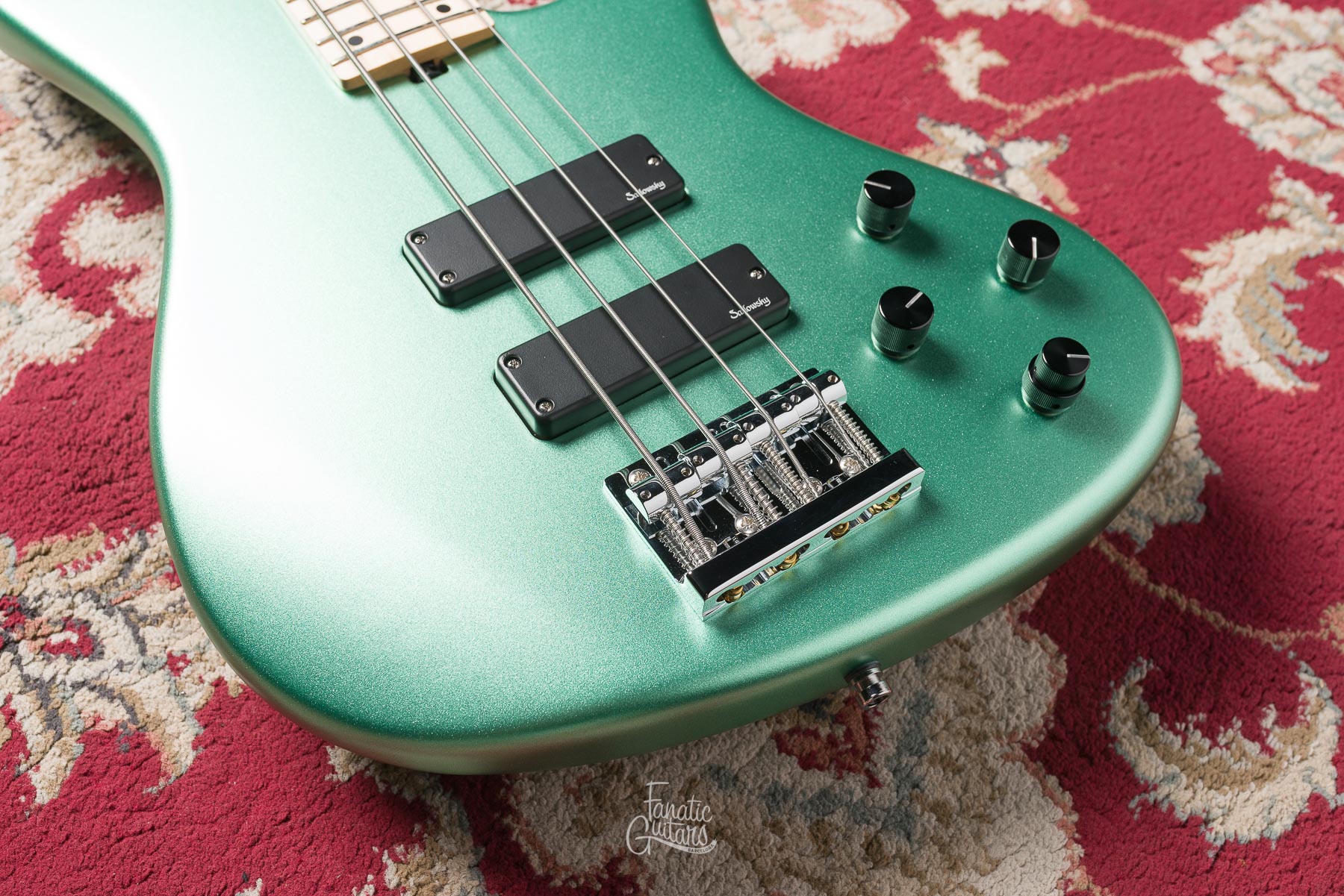 Sadowsky MetroLine 24-4 Modern Swamp Ash - Solid Sage Green Metallic Satin #005251-24 Second Hand