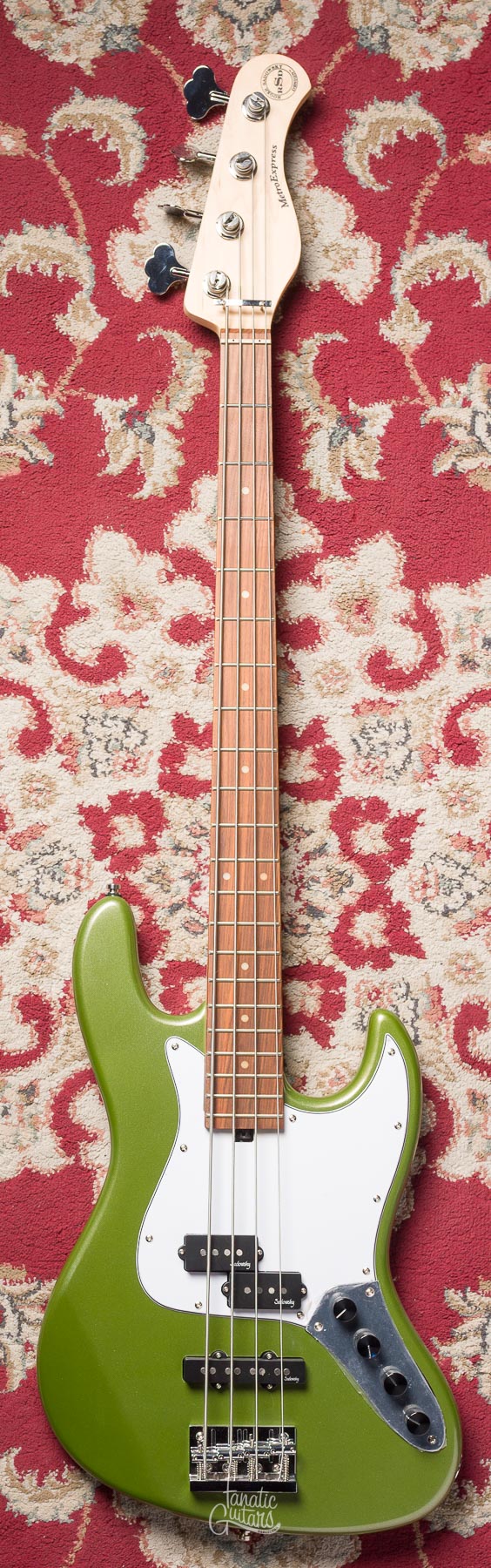 Sadowsky MetroExpress Hybrid P/J Morado 21-4 - Solid Sage Green Metallic #002809-20 Segunda Mano