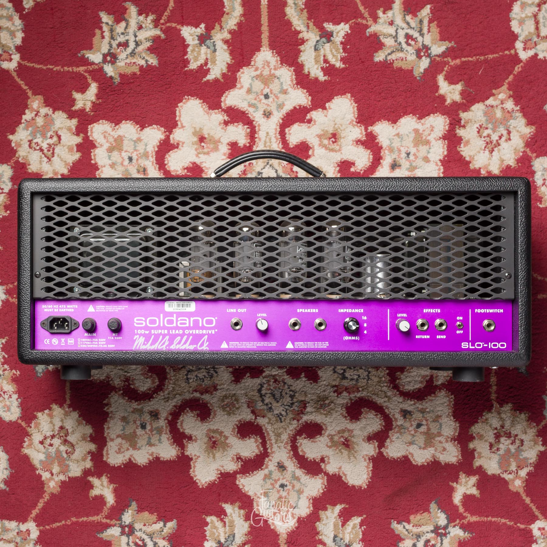 Soldano SLO-100 LTD Purple Panel Custom - Signed #20350423006 Segunda Mano