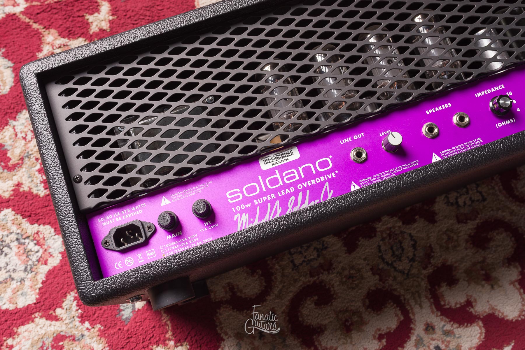 Soldano SLO-100 LTD Purple Panel Custom - Signed #20350423006 Second Hand