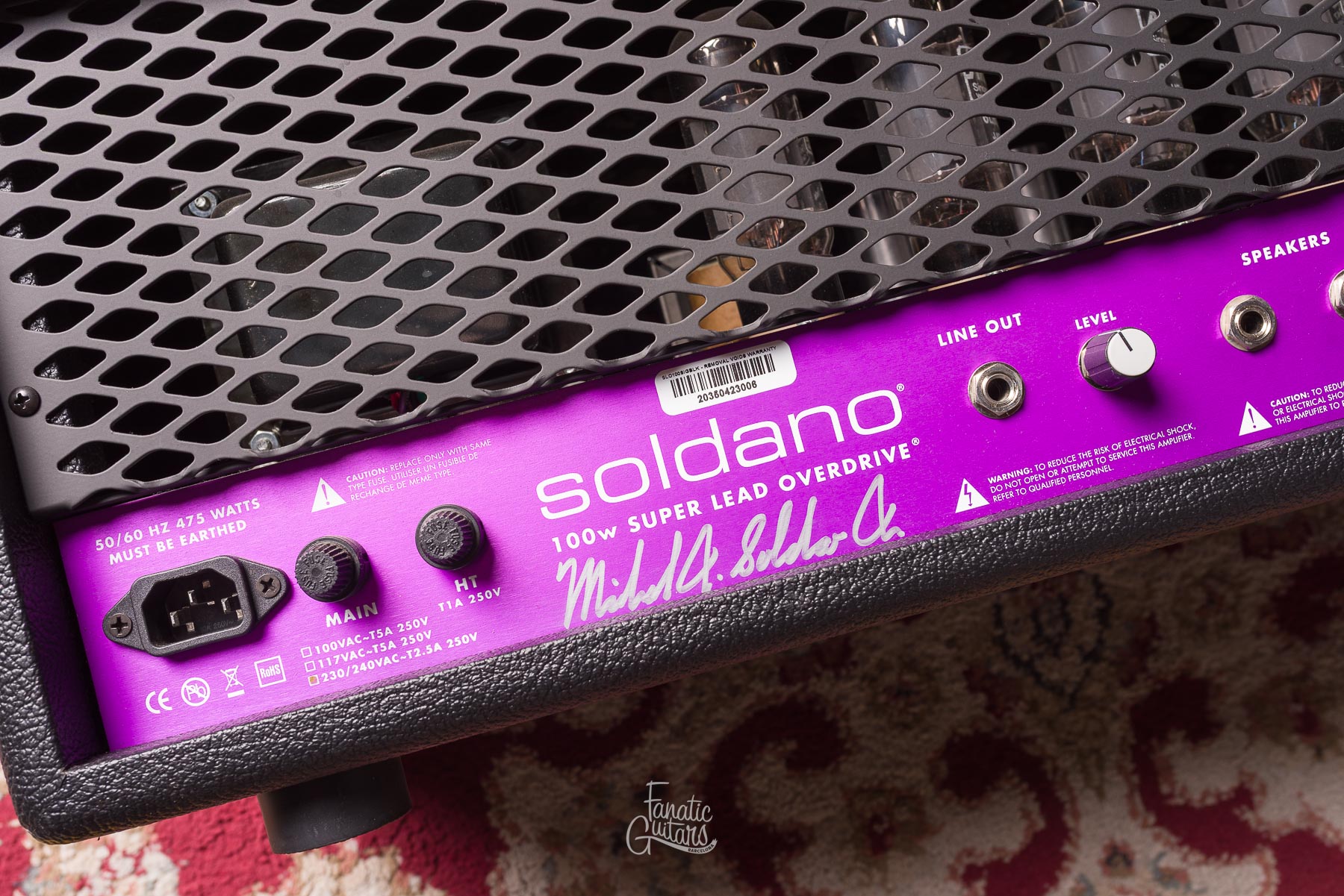 Soldano SLO-100 LTD Purple Panel Custom - Signed #20350423006 Second Hand