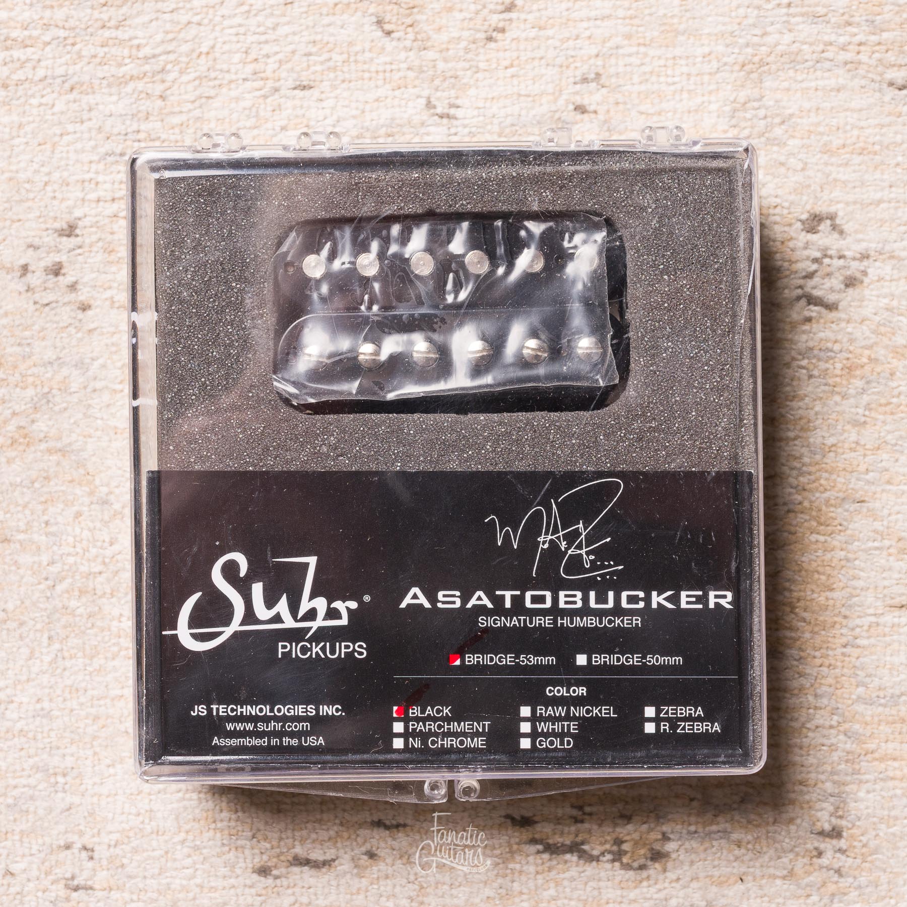 Suhr Asatobucker Bridge 53mm - Black
