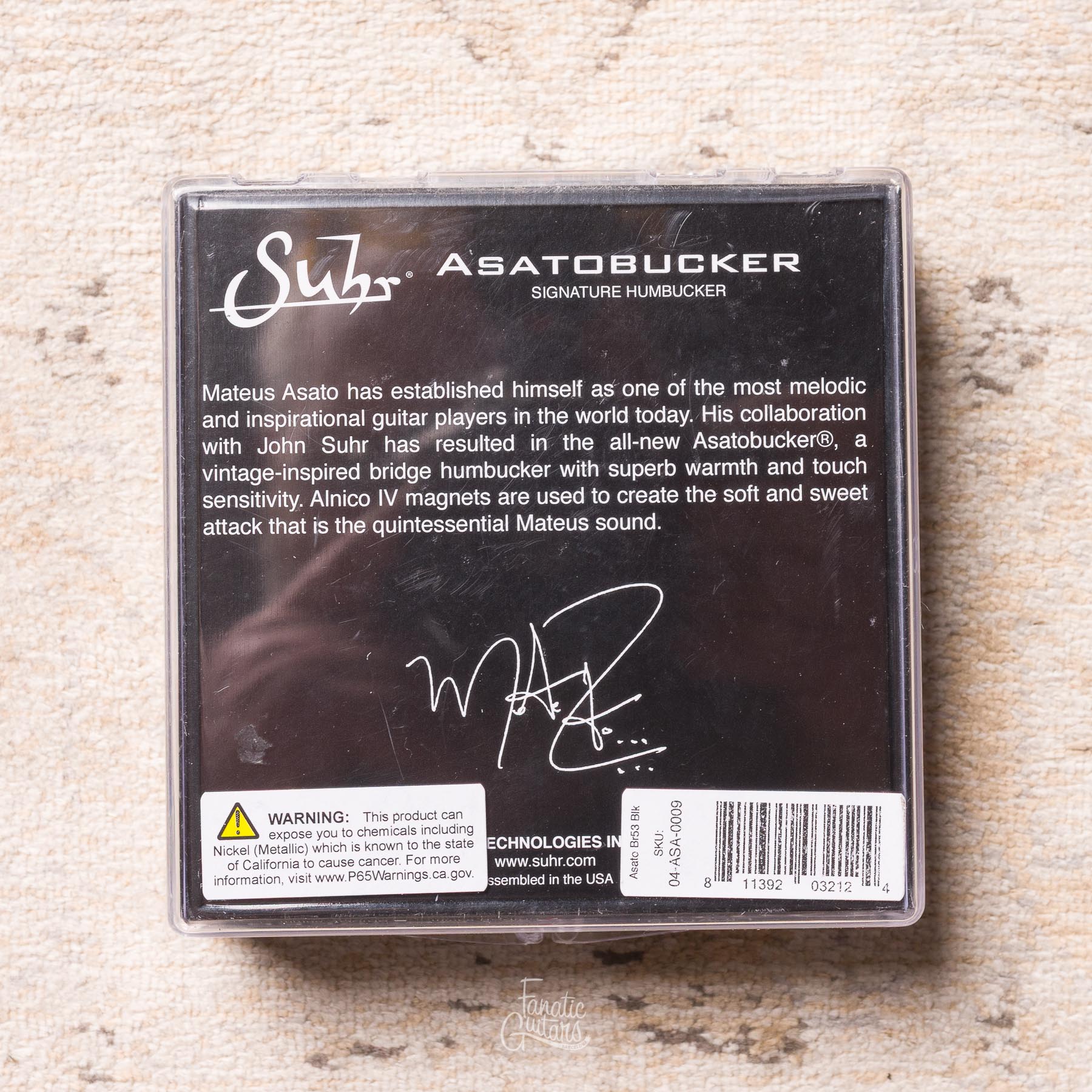 Suhr Asatobucker Bridge 53mm - Black