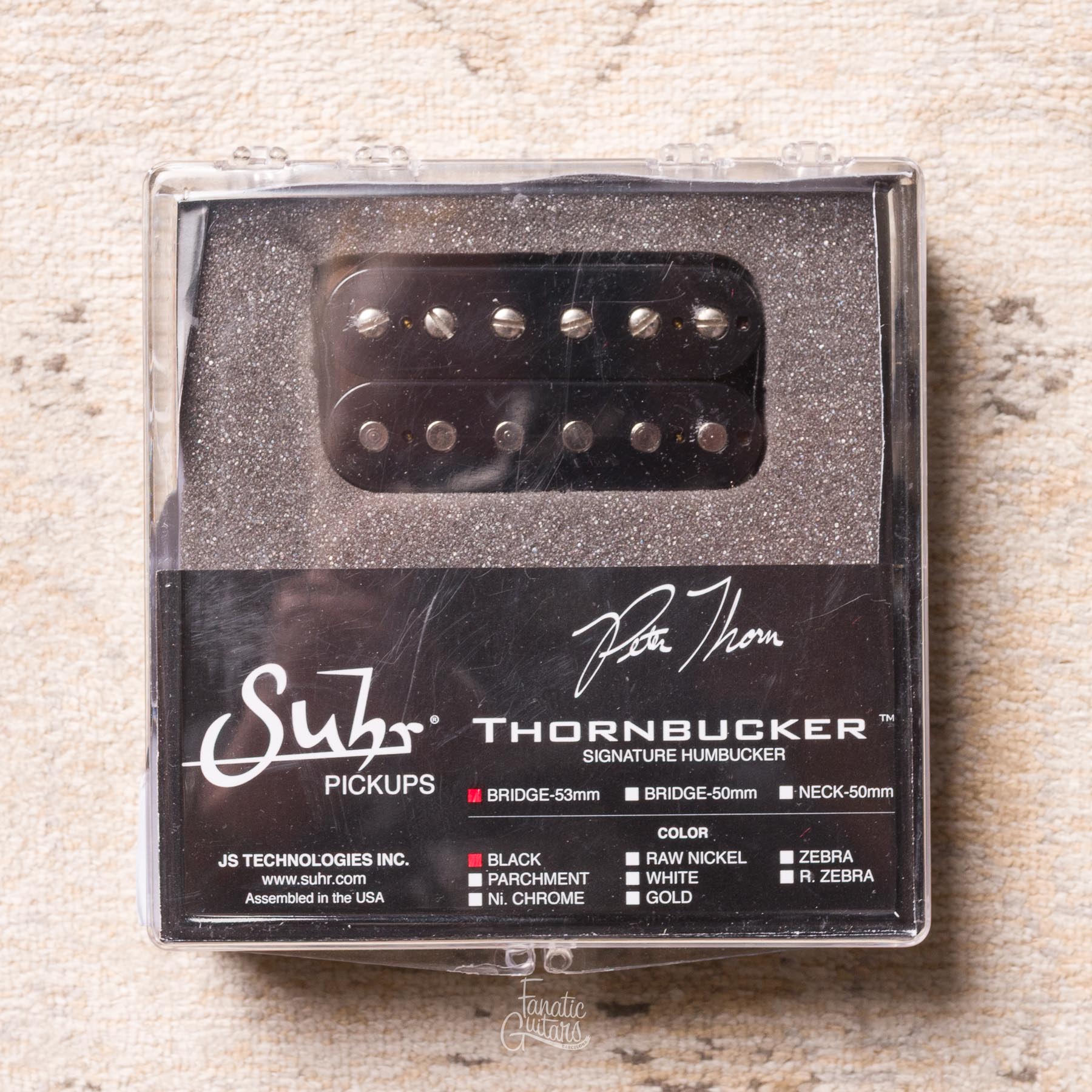 Suhr Thornbucker Bridge 53mm - Black