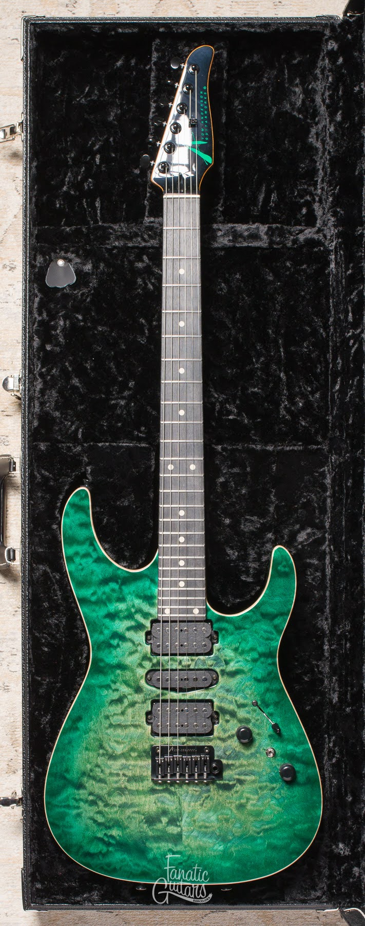 Tom Anderson Angel - Cajun Key Lime to Teal Burst #07-25-24A