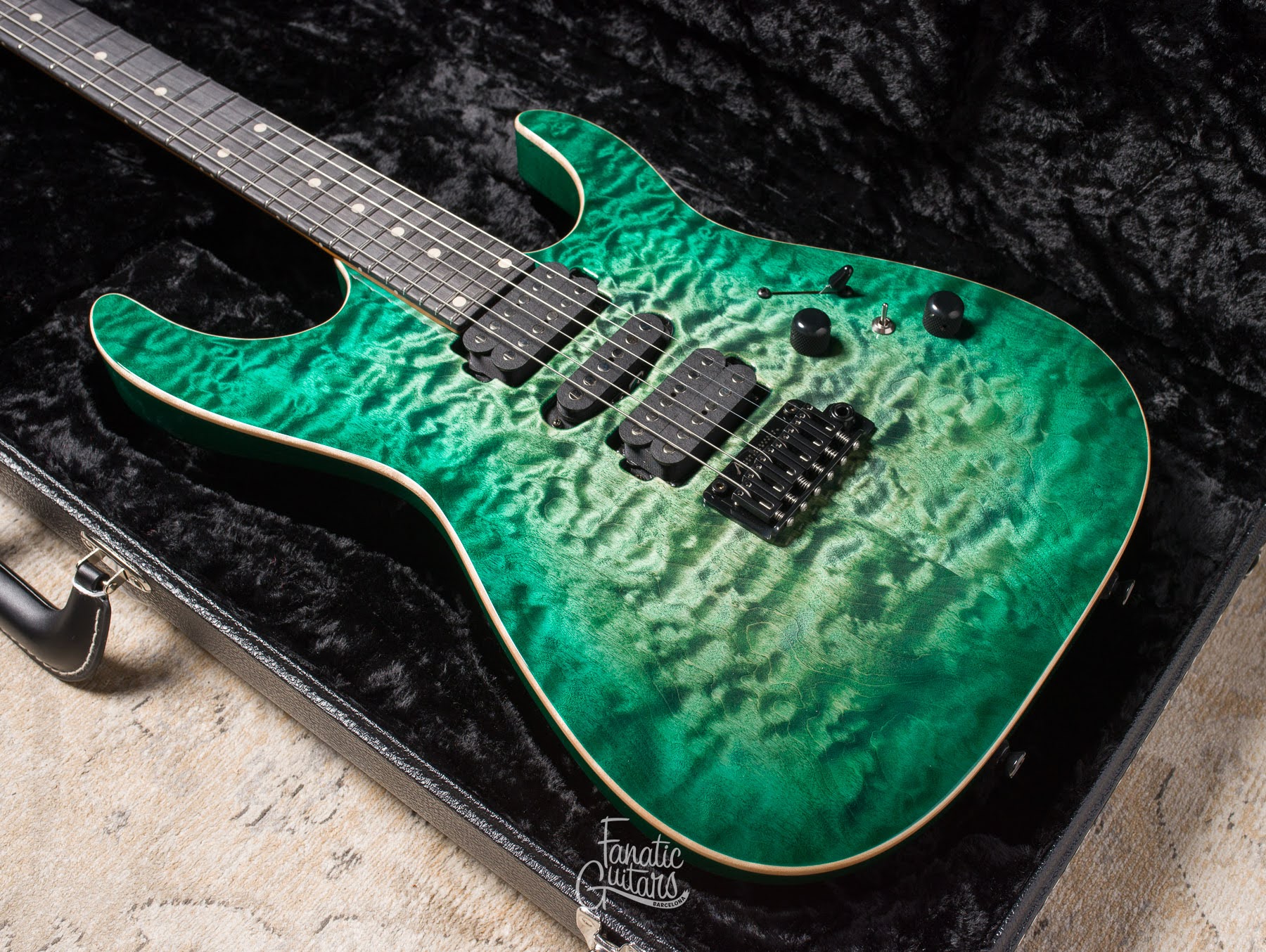 Tom Anderson Angel - Cajun Key Lime to Teal Burst #07-25-24A