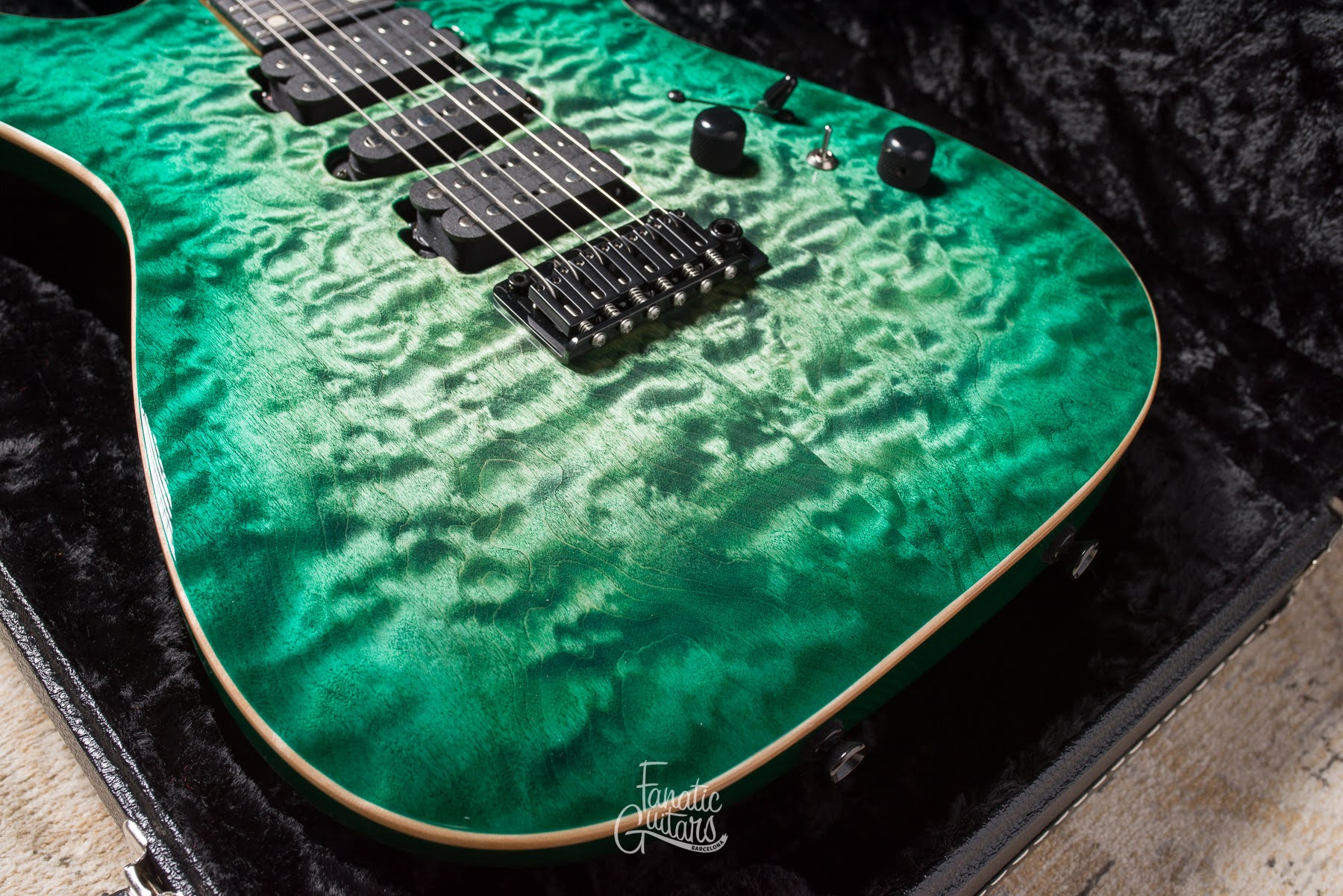 Tom Anderson Angel - Cajun Key Lime to Teal Burst #07-25-24A