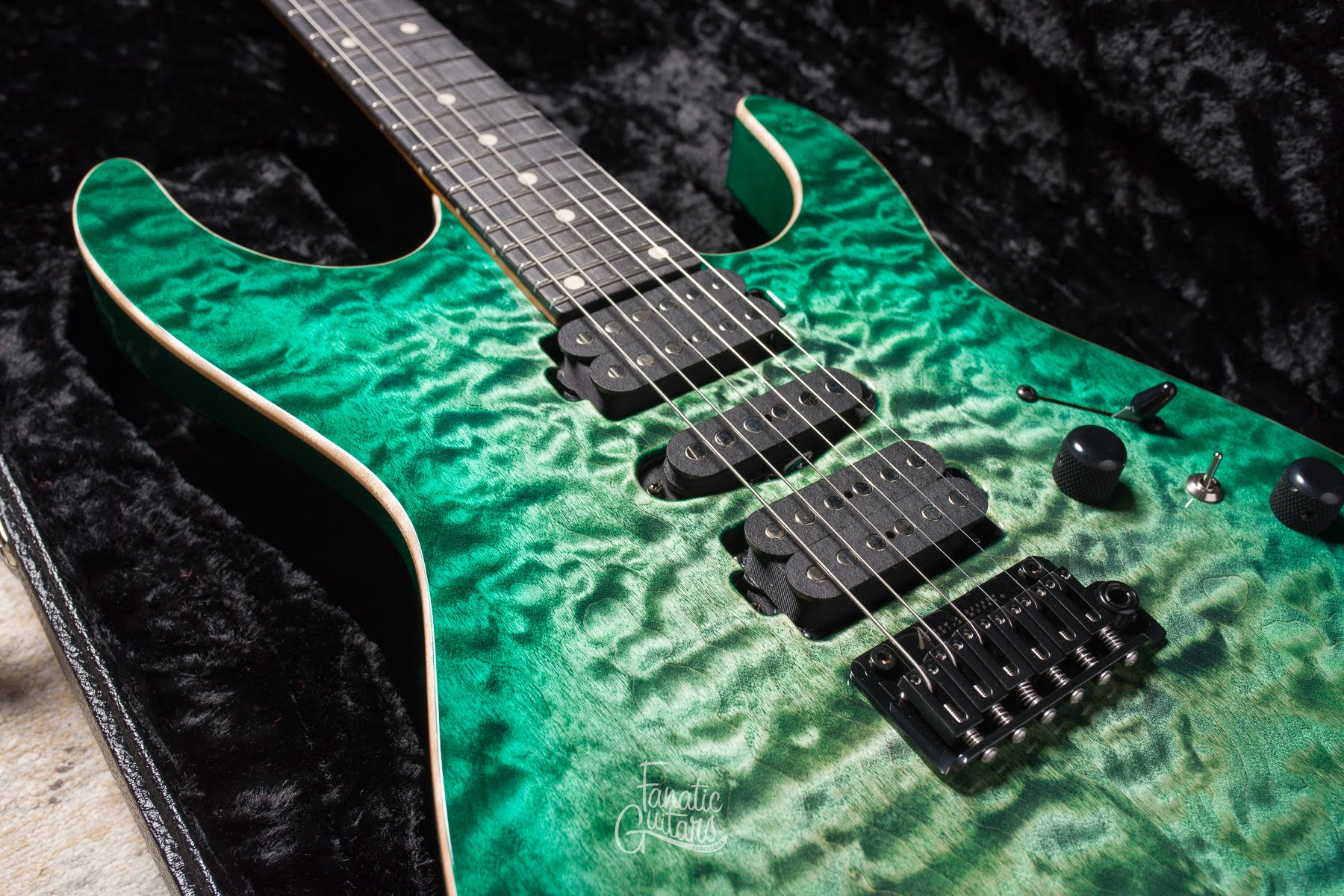 Tom Anderson Angel - Cajun Key Lime to Teal Burst #07-25-24A
