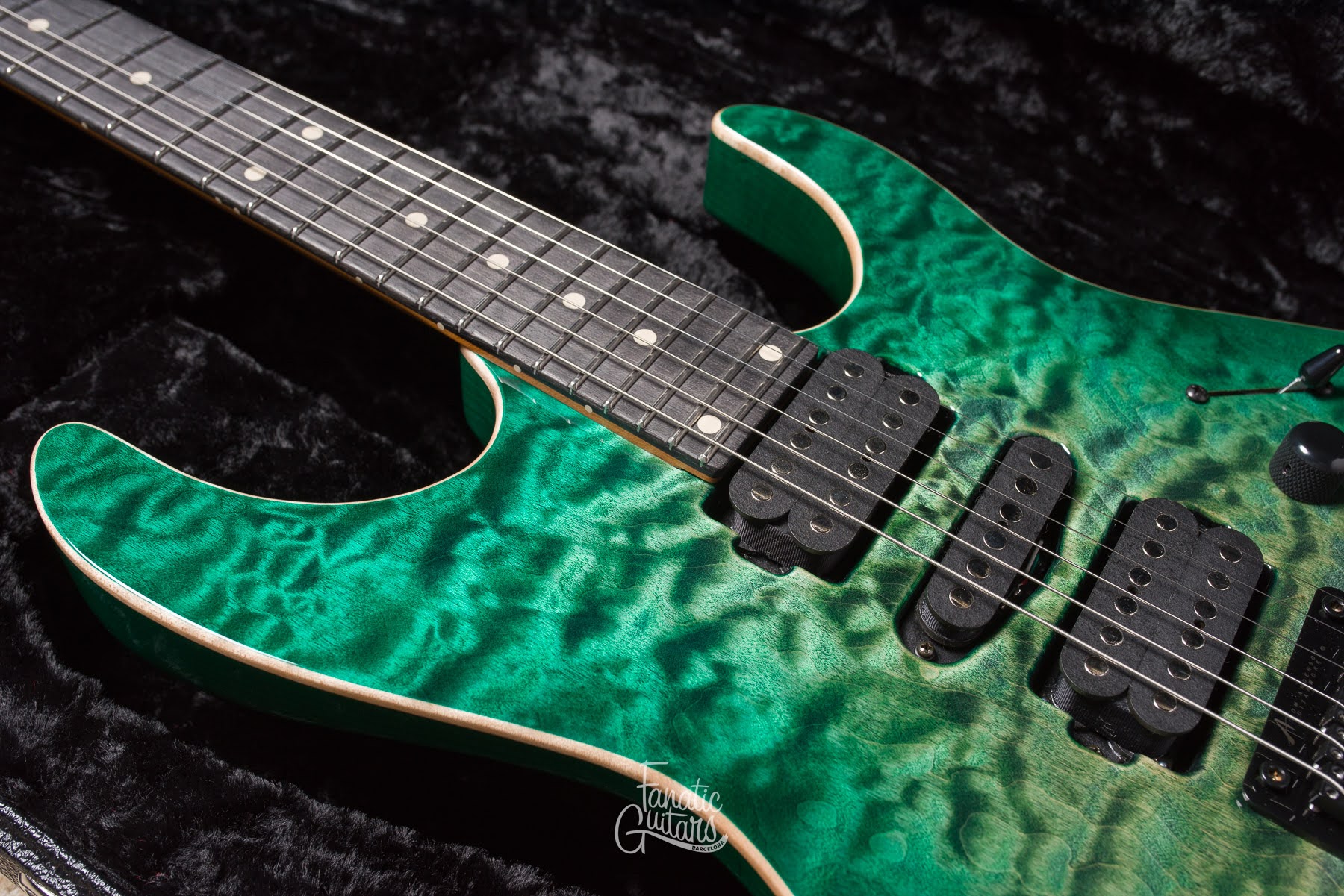 Tom Anderson Angel - Cajun Key Lime to Teal Burst #07-25-24A