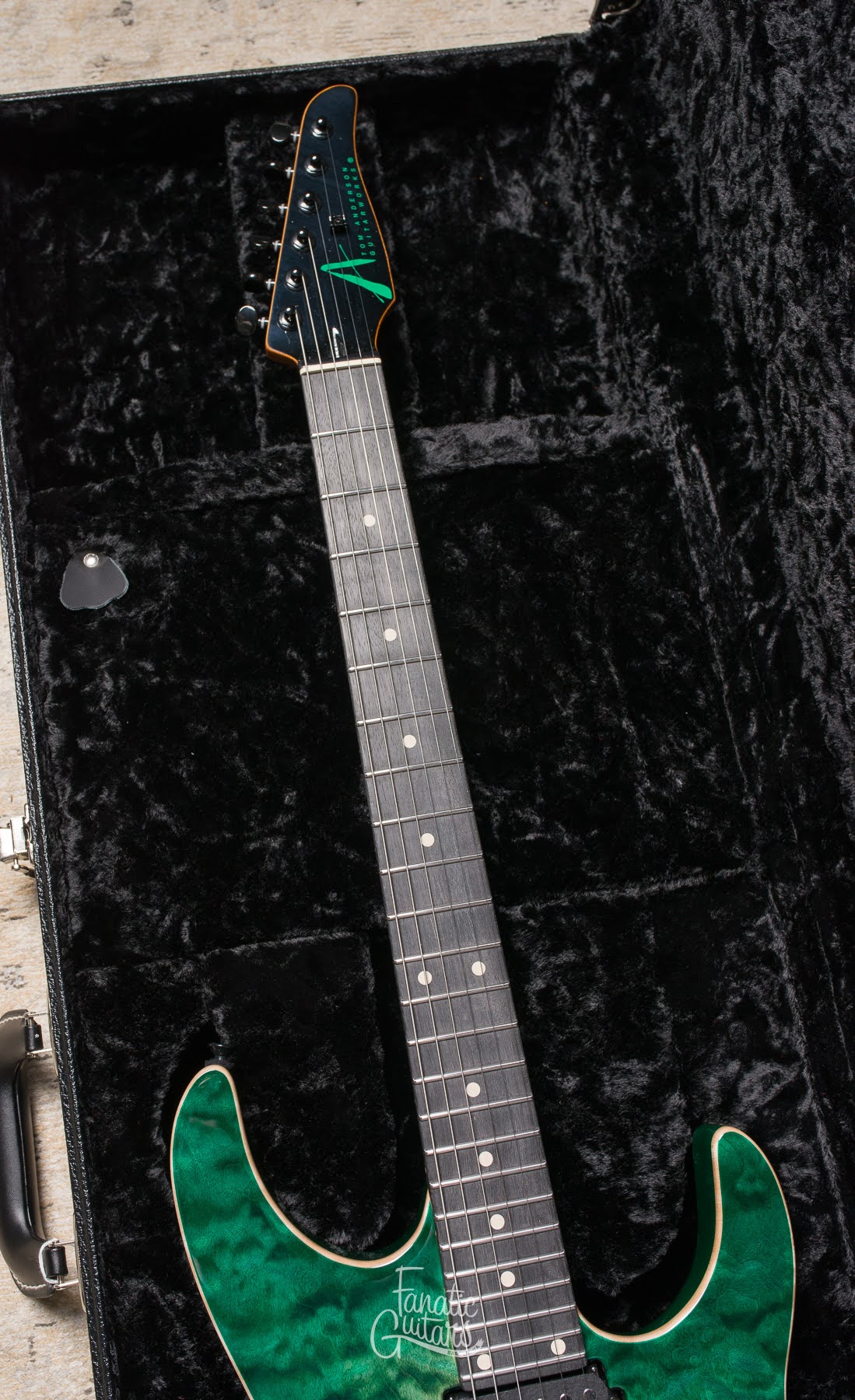 Tom Anderson Angel - Cajun Key Lime to Teal Burst #07-25-24A