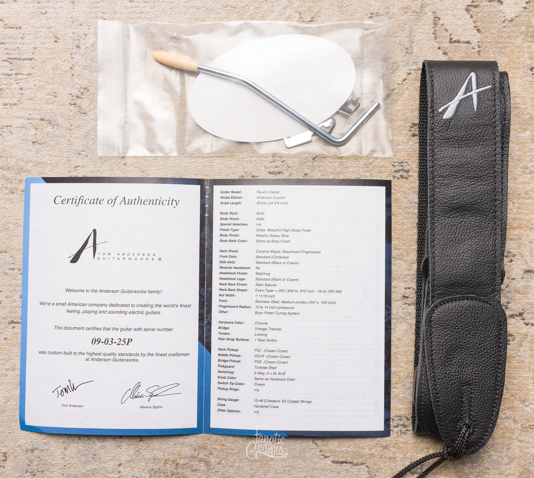 Tom Anderson Raven Classic Shorty - Metallic Galaxy Blue #09-03-25P