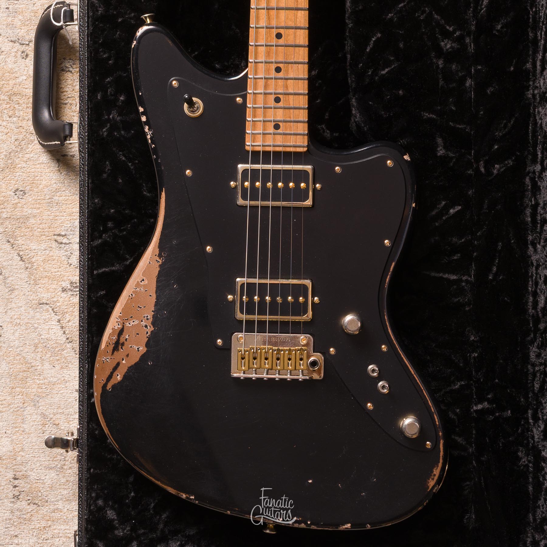 Tom Anderson Raven Classic In-Distress - Black over Firemist Gold #04-18-26A