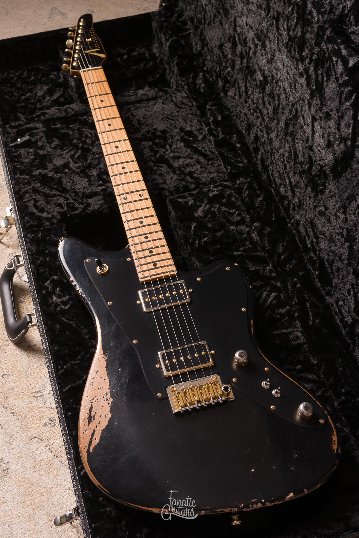 Tom Anderson Raven Classic In-Distress - Black over Firemist Gold #04-18-26A