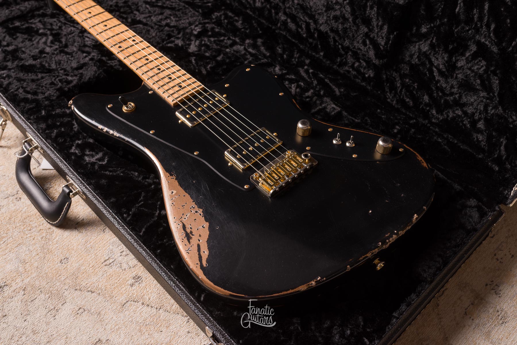 Tom Anderson Raven Classic In-Distress - Black over Firemist Gold #04-18-26A