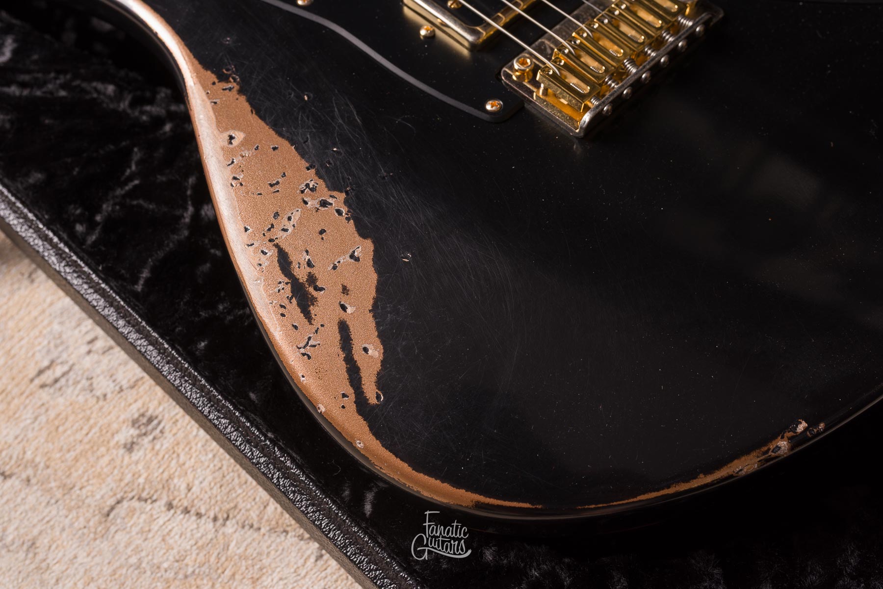 Tom Anderson Raven Classic In-Distress - Black over Firemist Gold #04-18-26A