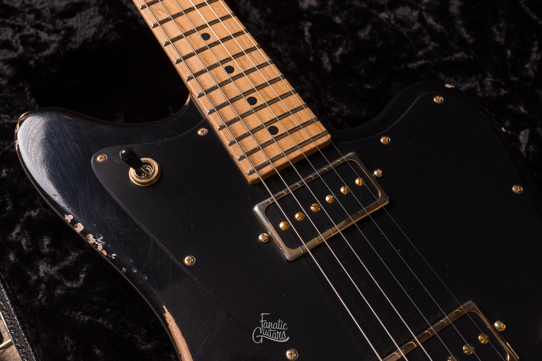 Tom Anderson Raven Classic In-Distress - Black over Firemist Gold #04-18-26A