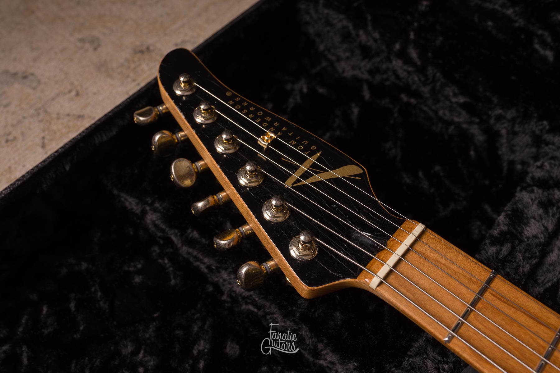 Tom Anderson Raven Classic In-Distress - Black over Firemist Gold #04-18-26A
