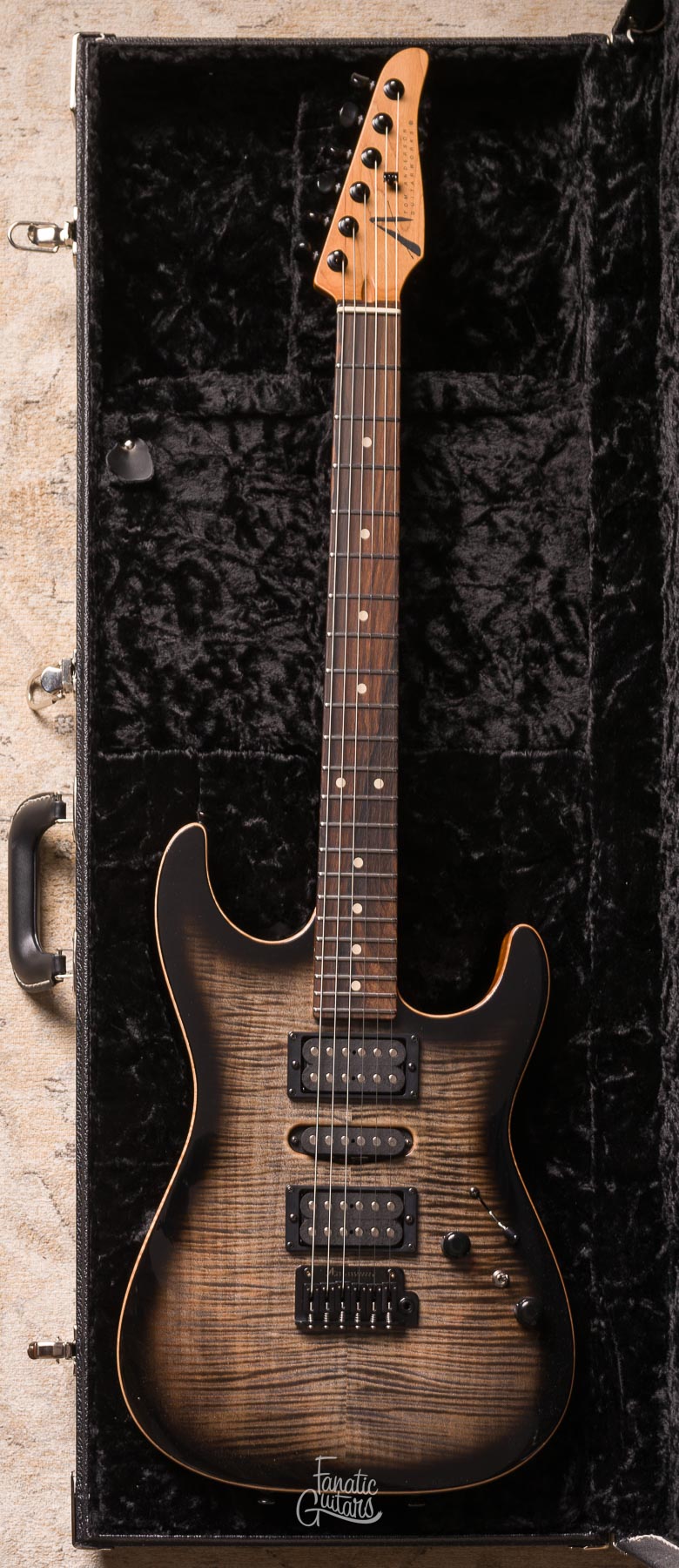 Tom Anderson Drop Top Natural Black Burst w/ Binding #04-16-26N