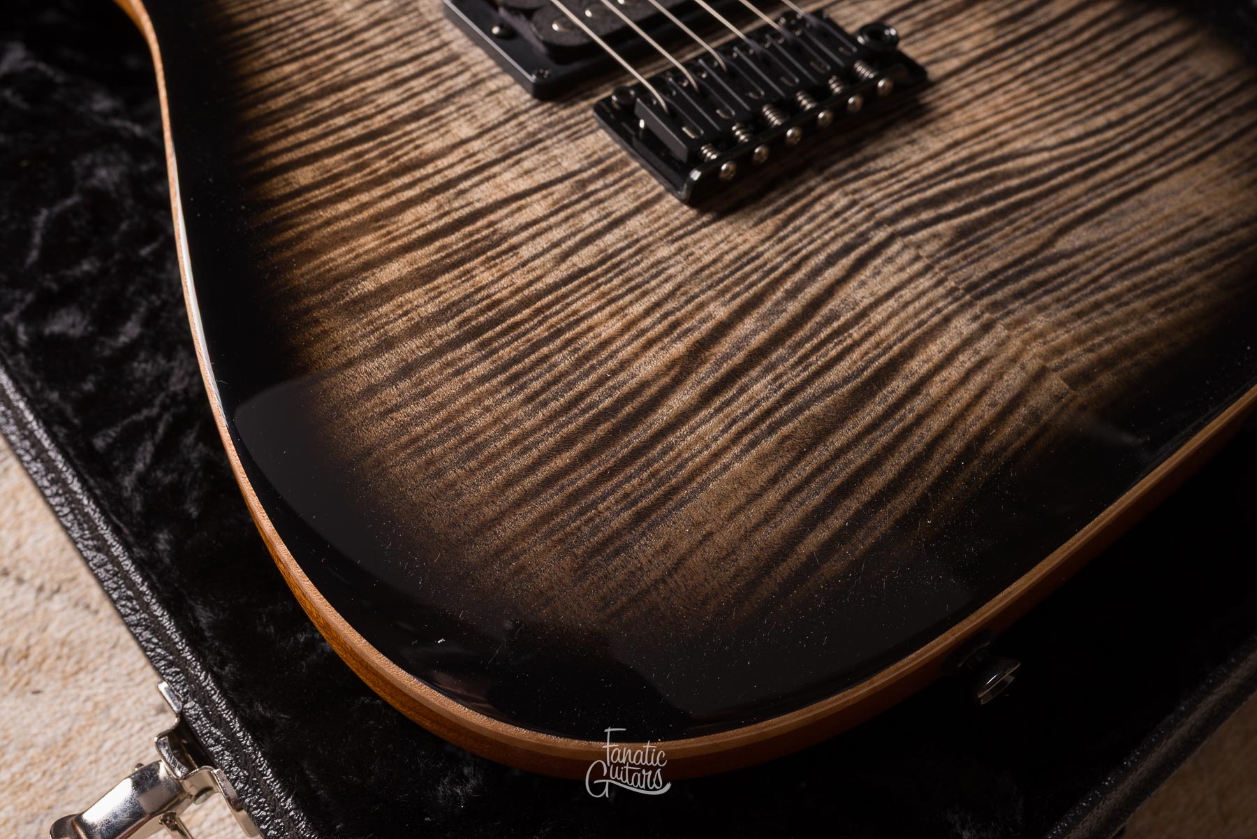 Tom Anderson Drop Top Natural Black Burst w/ Binding #04-16-26N