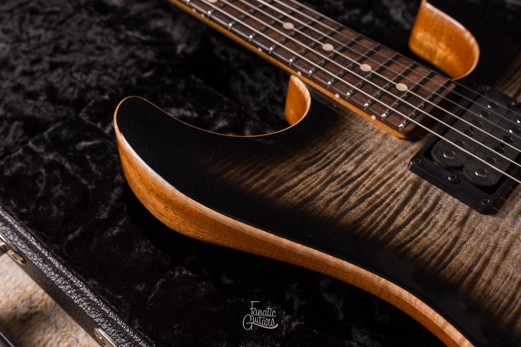 Tom Anderson Drop Top Natural Black Burst w/ Binding #04-16-26N