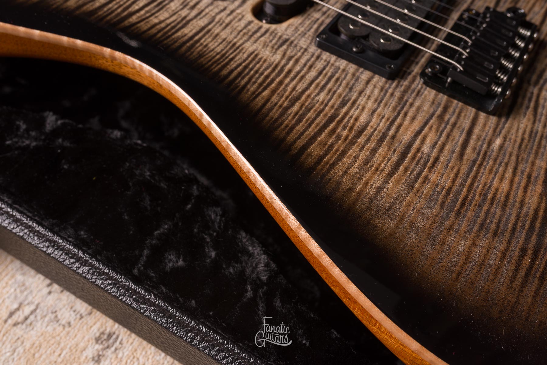 Tom Anderson Drop Top Natural Black Burst w/ Binding #04-16-26N