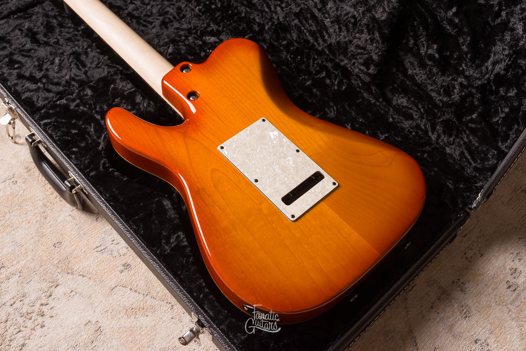 Tom Anderson Top T Classic Contoured  Natural Orange Burst w/ Binding#04-29-26A