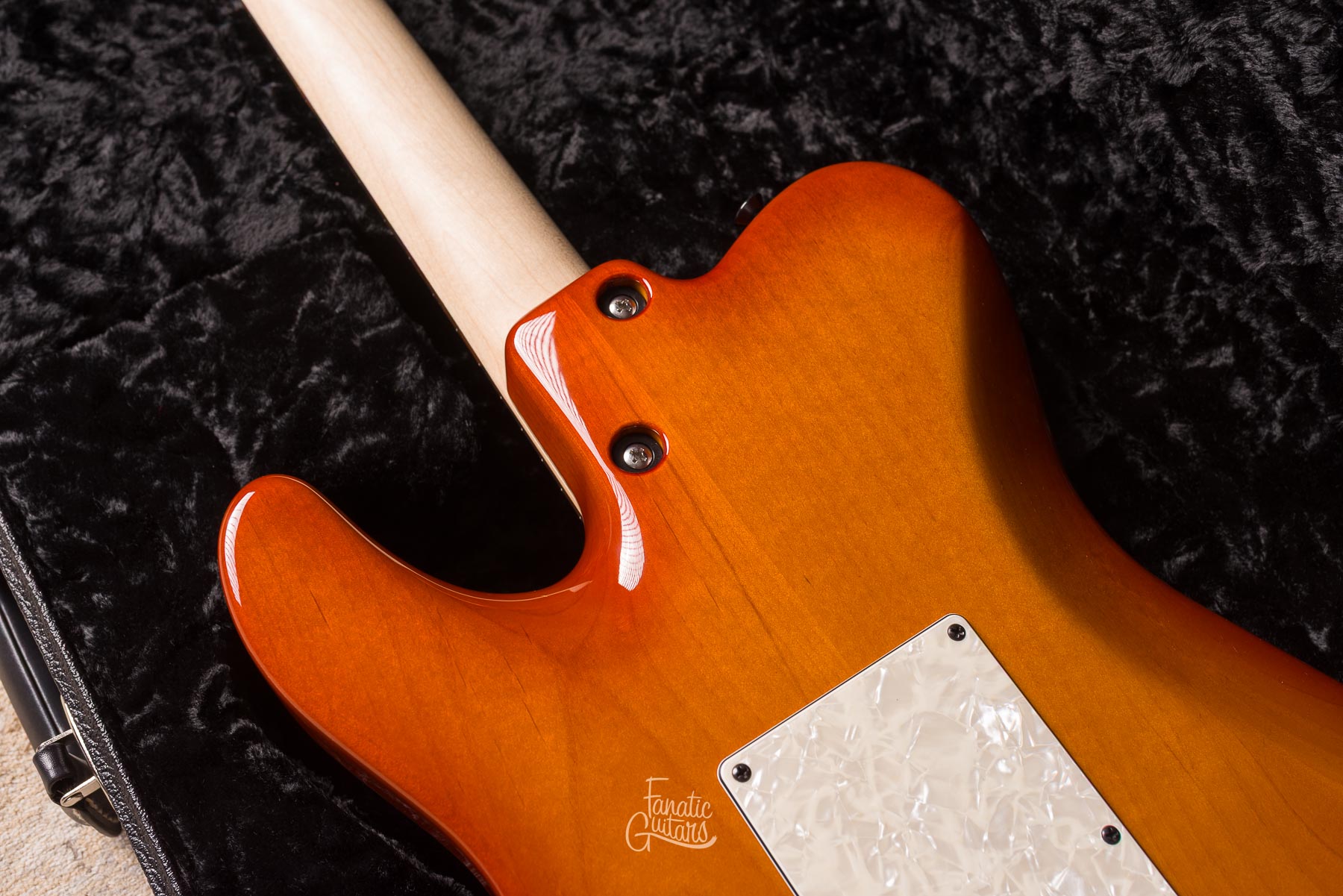 Tom Anderson Top T Classic Contoured  Natural Orange Burst w/ Binding#04-29-26A