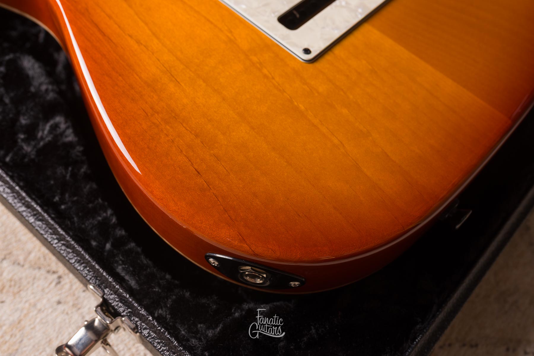 Tom Anderson Top T Classic Contoured  Natural Orange Burst w/ Binding#04-29-26A