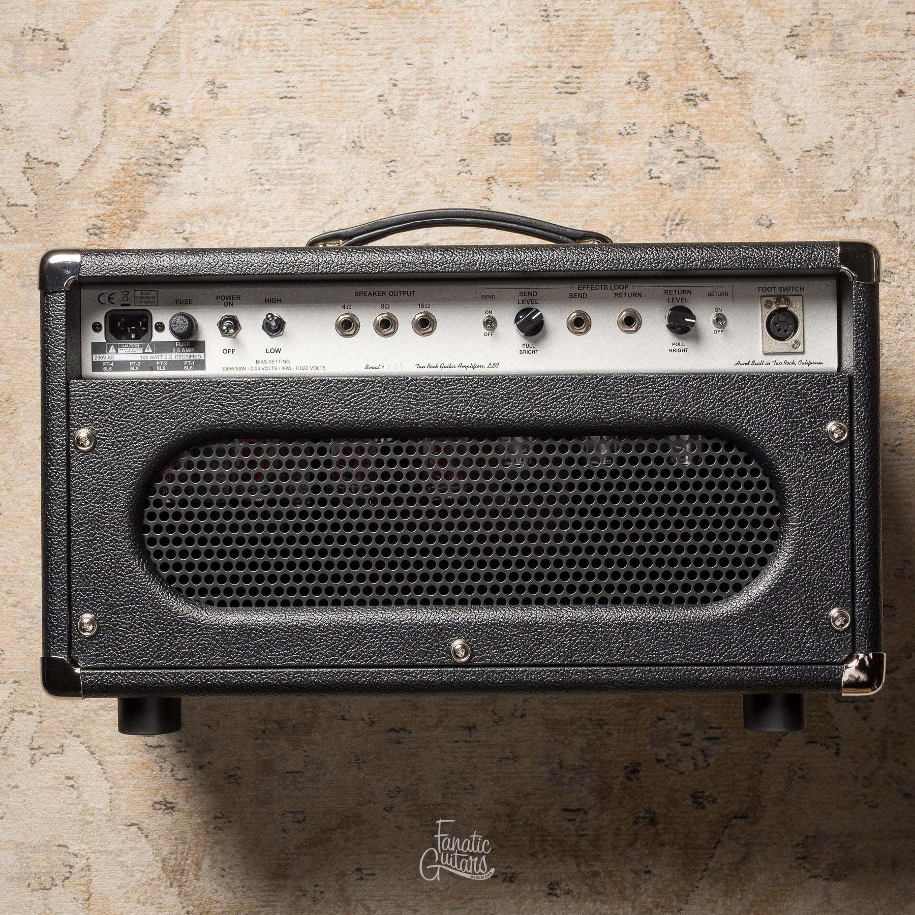 Two Rock TS-1 100W Head Silver Anodize