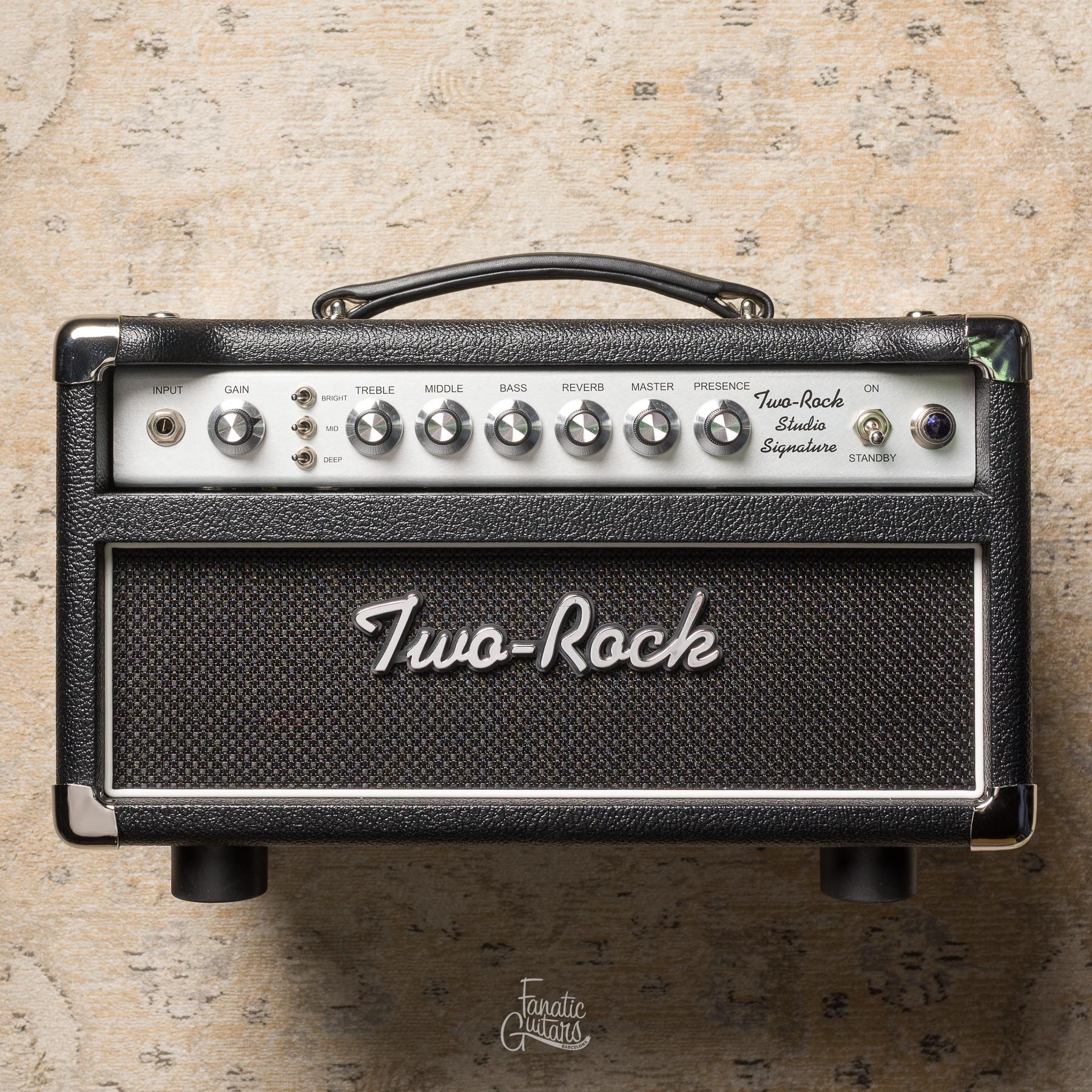 Two-Rock Studio Signature Head Silver Anodize - Black Bronco