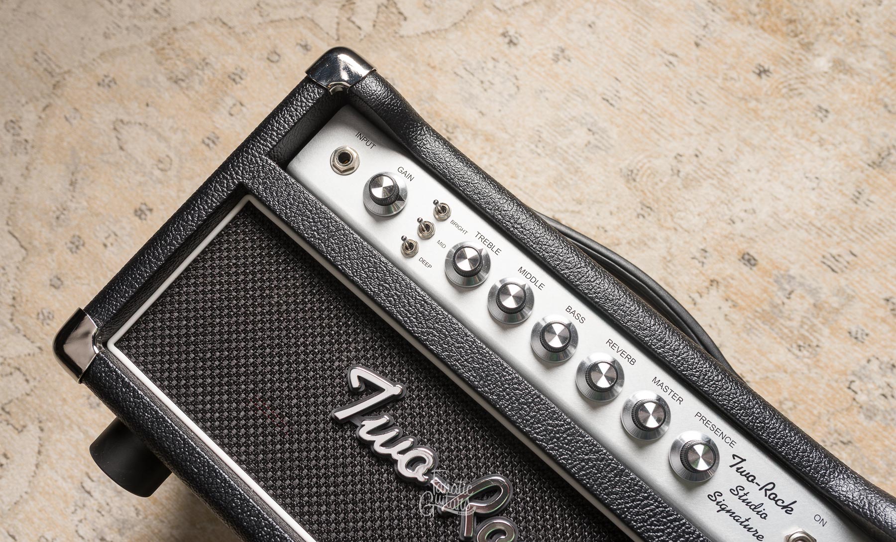 Two-Rock Studio Signature Head Silver Anodize - Black Bronco