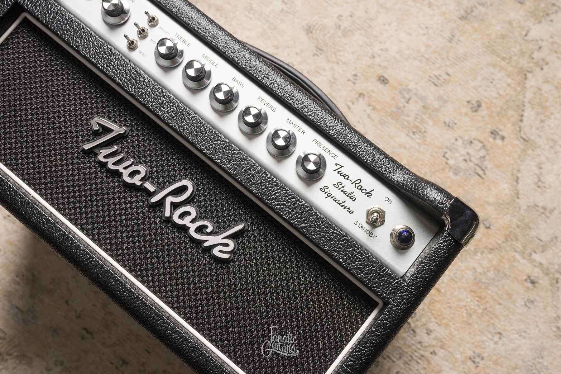 Two-Rock Studio Signature Head Silver Anodize - Black Bronco