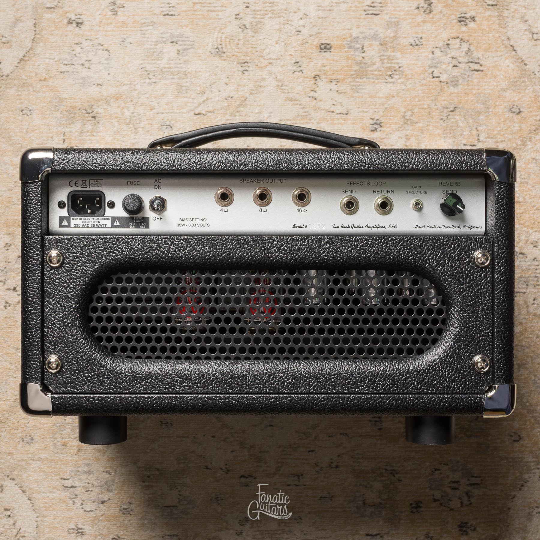 Two-Rock Studio Signature Head Silver Anodize - Black Bronco