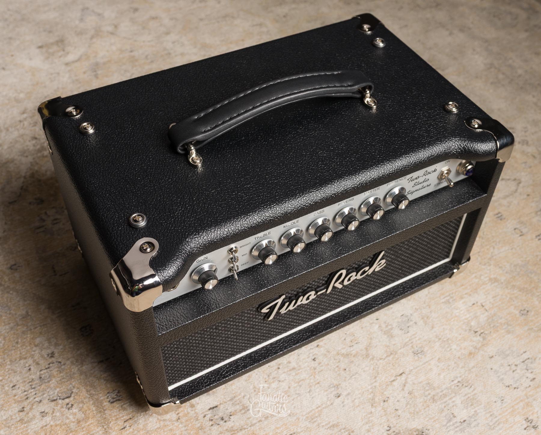 Two-Rock Studio Signature Head Silver Anodize - Black Bronco