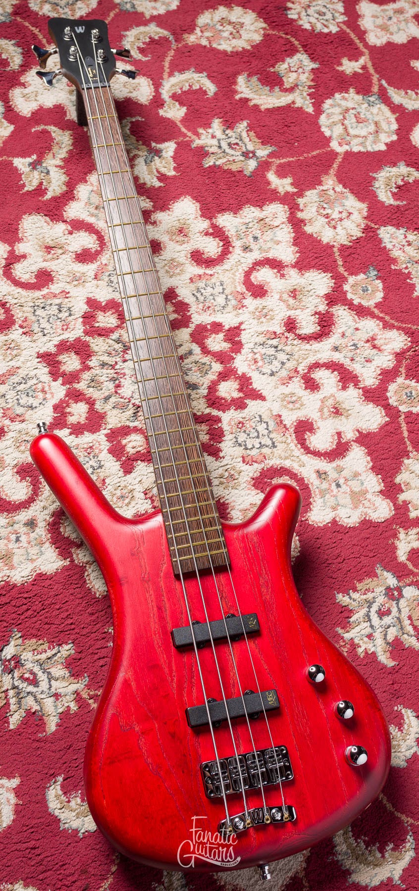 Warwick Teambuilt Pro Series Corvette 4-Cuerdas Burgundy Red #009755-22 Second Hand