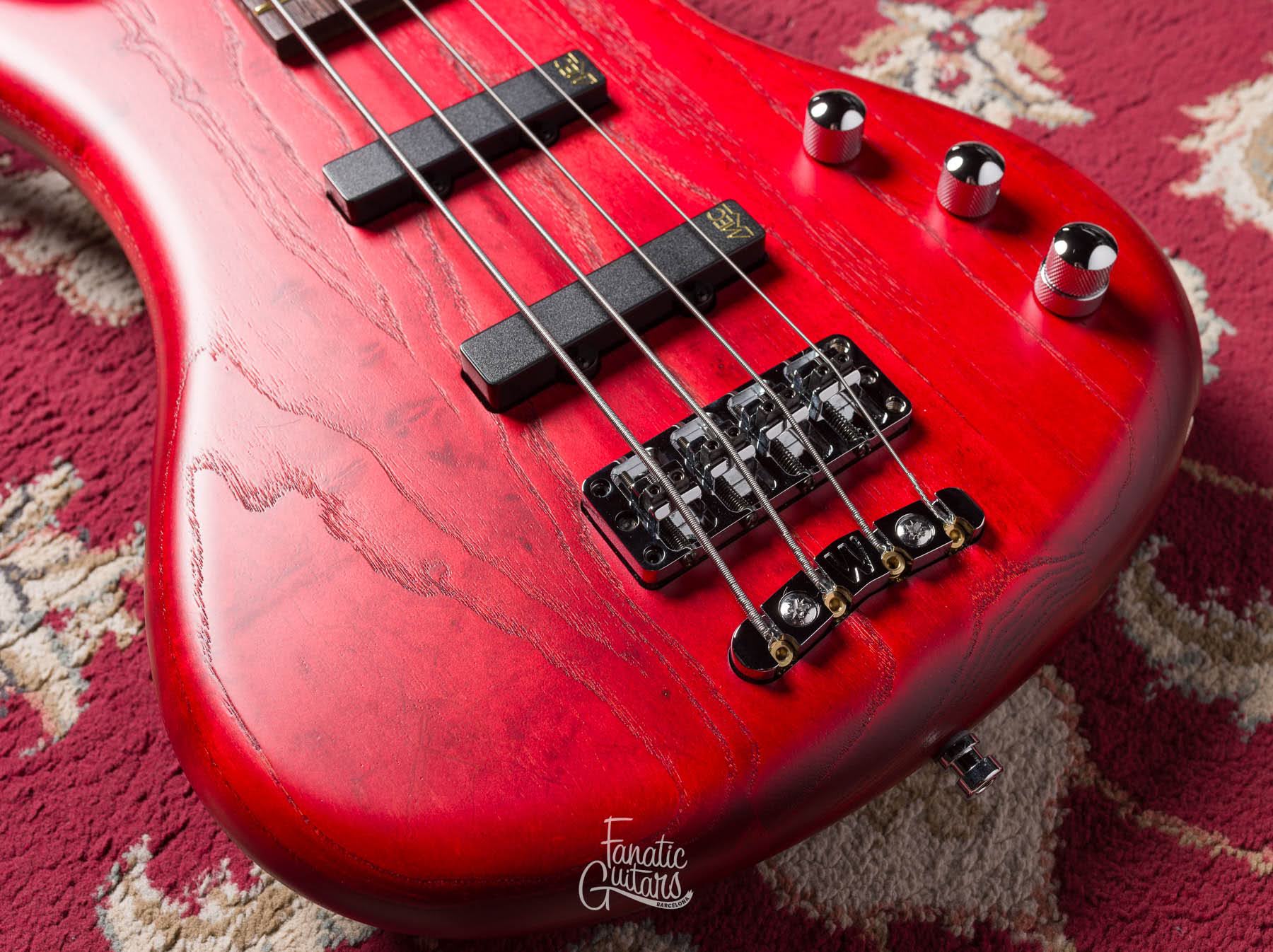 Warwick Teambuilt Pro Series Corvette 4-Cuerdas Burgundy Red #009755-22 Second Hand