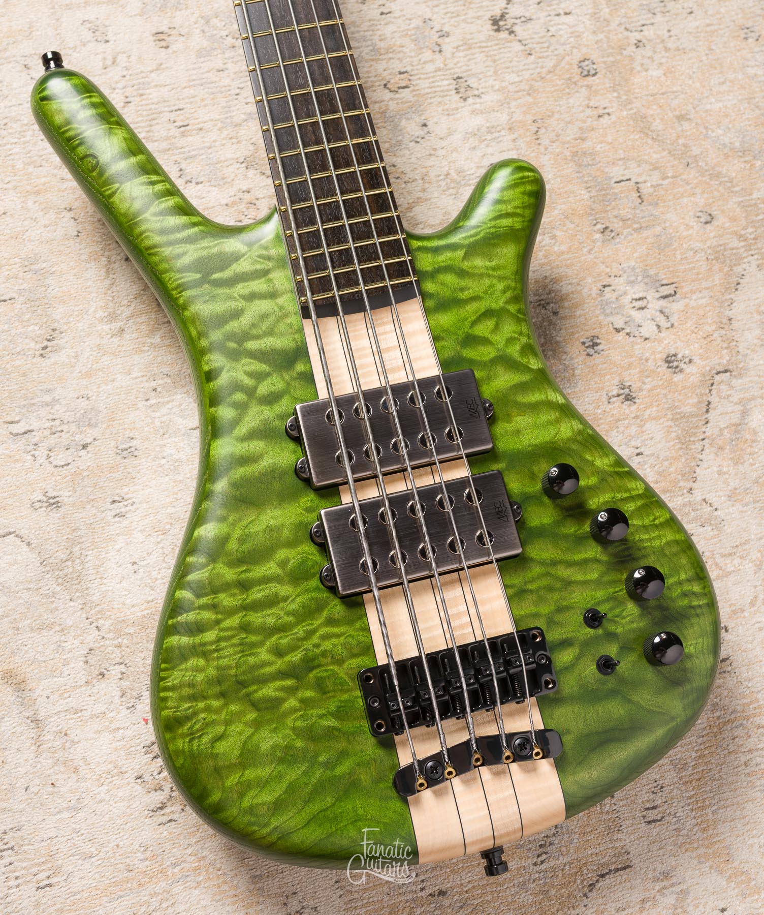 Warwick Masterbuilt Corvette $$ NT 5 - Emeraude Green Transparent Satin #164199-25