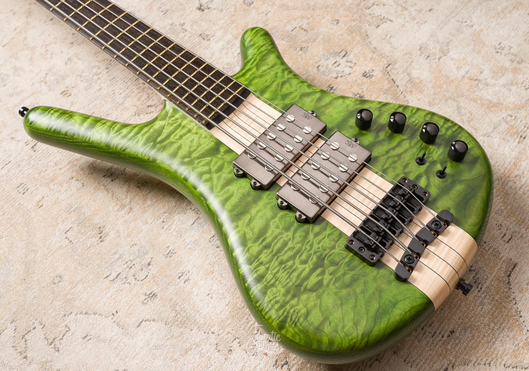 Warwick Masterbuilt Corvette $$ NT 5 - Emeraude Green Transparent Satin #164199-25