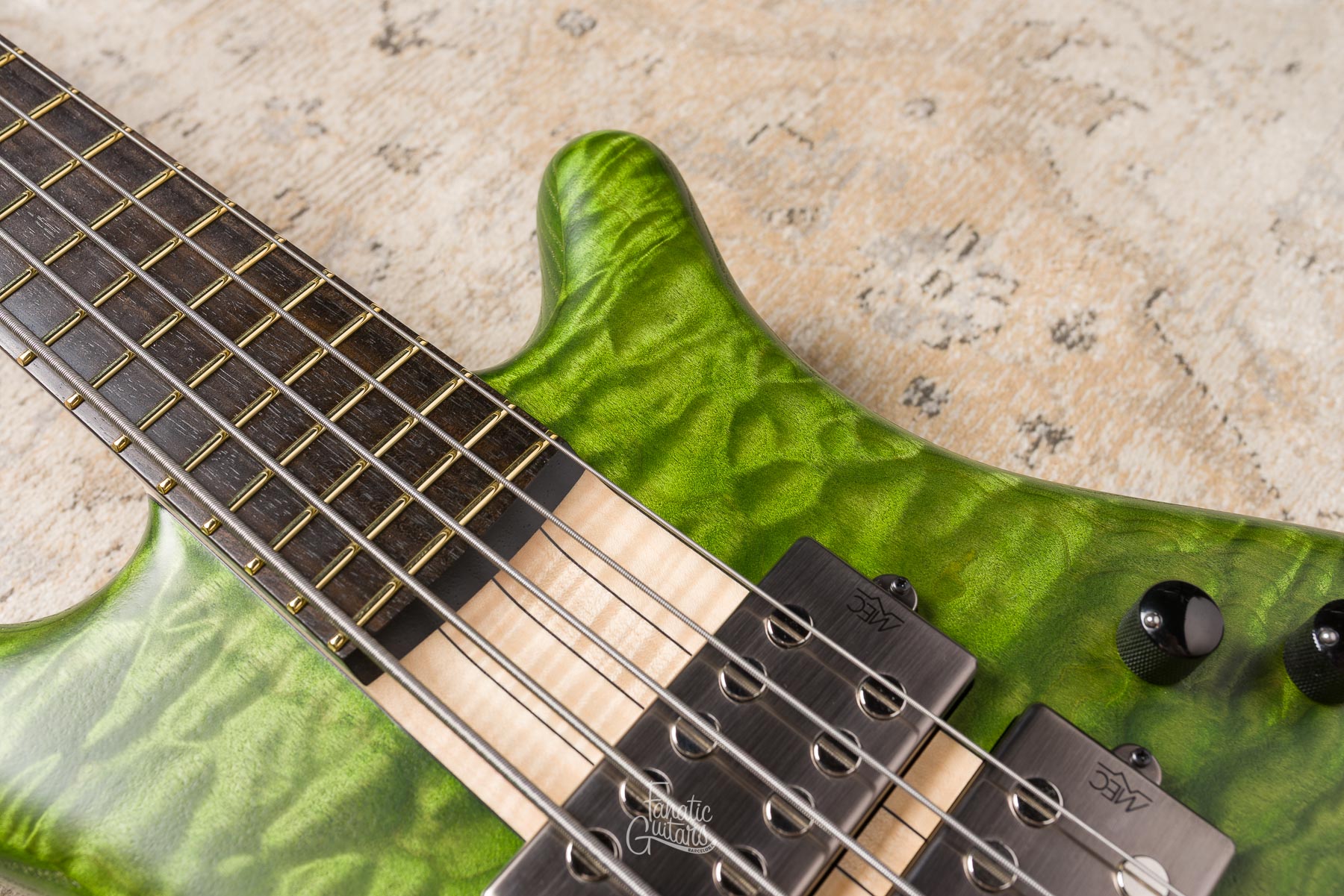 Warwick Masterbuilt Corvette $$ NT 5 - Emeraude Green Transparent Satin #164199-25