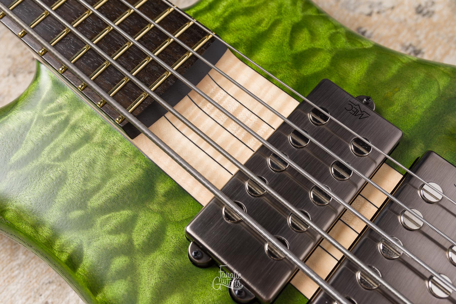 Warwick Masterbuilt Corvette $$ NT 5 - Emeraude Green Transparent Satin #164199-25