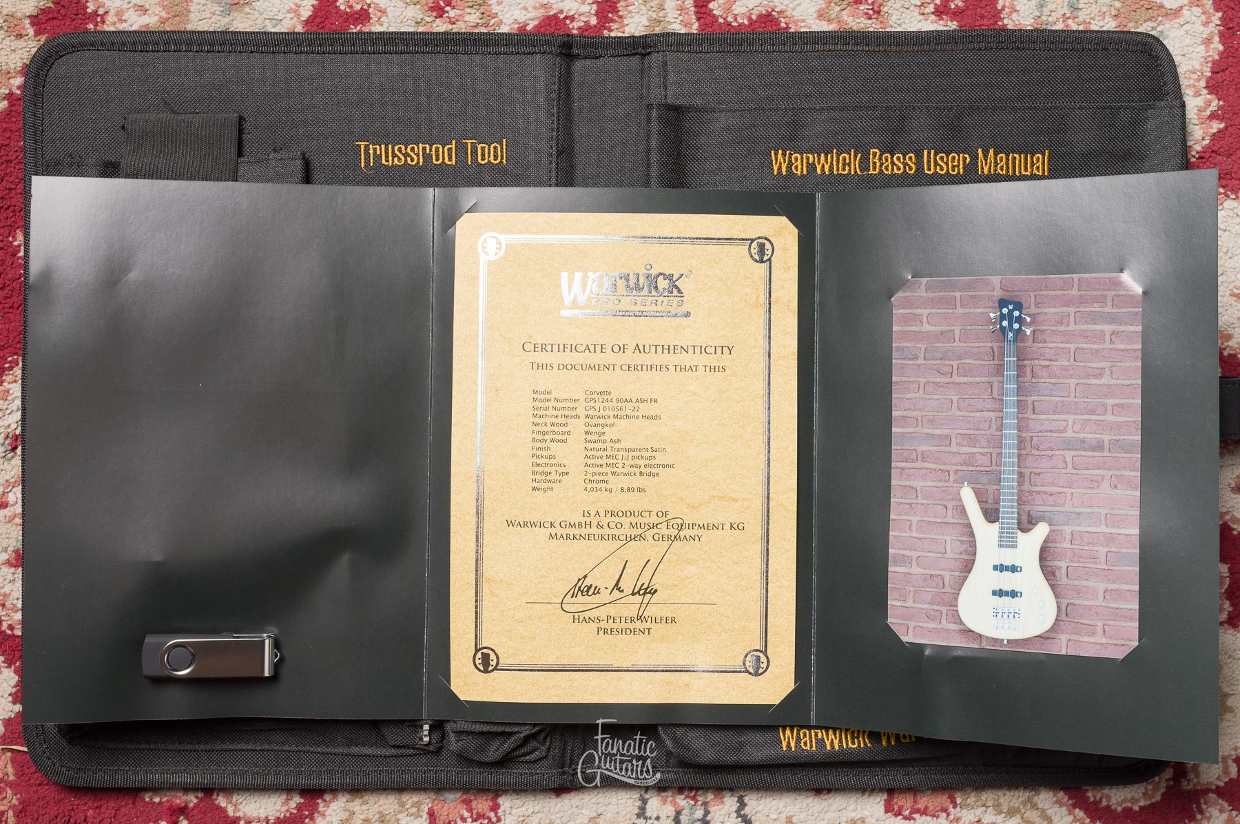 Warwick Teambuilt GPS Corvette Ash - Satin Natural #010561-22 Second Hand