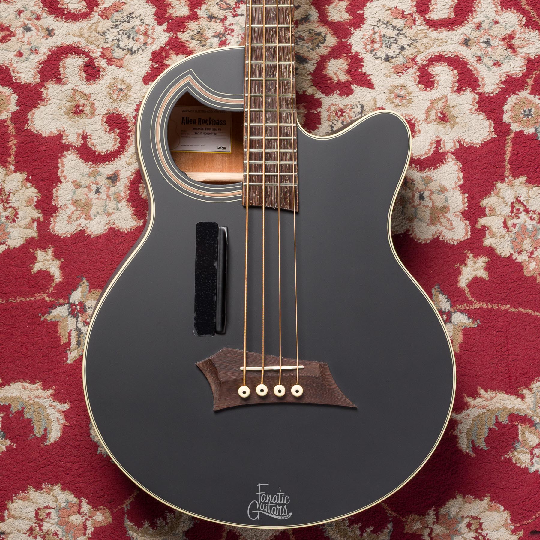 Warwick RockBass Alien Standard 4 - Solid Black Satin #009891-22 Segunda Mano
